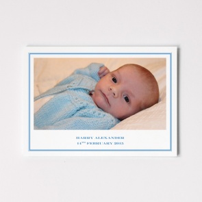 Photograph Folded Birth Announcement Card