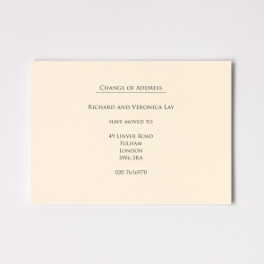 A6 Change Of Address Cards - Flat Printed