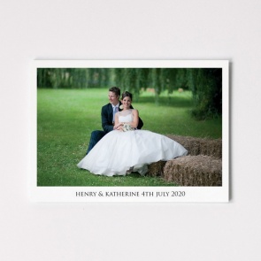 Folded Wwedding Photo Card